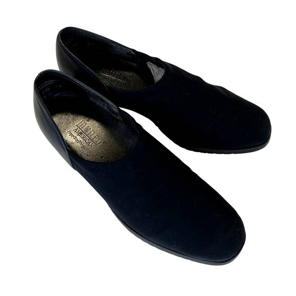 Munro American Womens Leather Pump Size 6.5M Blue Slip On Block Heels - Picture 4 of 14